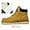 Yellow Winter, variant on MENS Work Boot High-tops Slip Resistant Protective Leather Shoes Outdoor Sports Fluffing Warm Shoes In Winter Cotton-padded Shose.