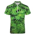 thumbnail image 4 of Leaves, Bud, Leaf, Tree Men Zipper T-shirt Summer Casual Short Sleeve T-shirt Top, 4 of 7