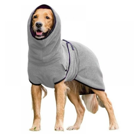 

Dog Bathrobe Towel Bath Robe Adjustable Premium Absorbent Dog Towel S-3XL
