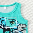 thumbnail image 4 of TOWED22 Infant Toddler Boy Casual Outfits 2pcs Sleeveless Tank Shirt + Print Drawstring Shorts Summer Clothes Set(Green,6-9 M), 4 of 9