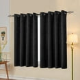 thumbnail image 5 of Subrtex Thermal Insulated Grommet Blackout Curtains for Bedroom, Set of 2 Panels, 52"×63", Black, 5 of 5