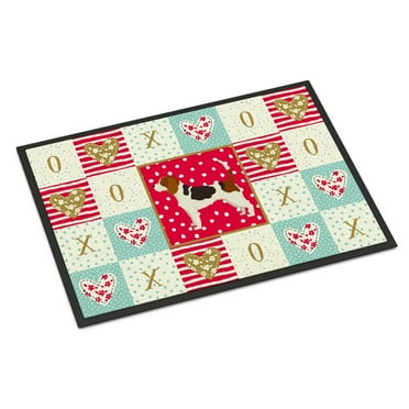 Carolines Treasures CK5909JMAT Beagle Love Door Mat Indoor Rug or Outdoor Welcome Mat 24x36 Doormat 36"L x 24"W