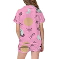 thumbnail image 4 of JIAYUE Girls Sleepwear Set For Kids Summer Soft Stain Lightweight Funny Print Short Sleeve Tees With Shorts Pajamas Two Piece Outfits Relaxed Fit Comfortable Bedtime Nightwear,12-13 Years, 4 of 4