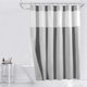 thumbnail image 1 of Juegos de cortinas de ducha con forro, tela resistente, repelente al agua, lavable, ventana superior de malla, 72 x 72 pulgadas, gris, 1 of 5