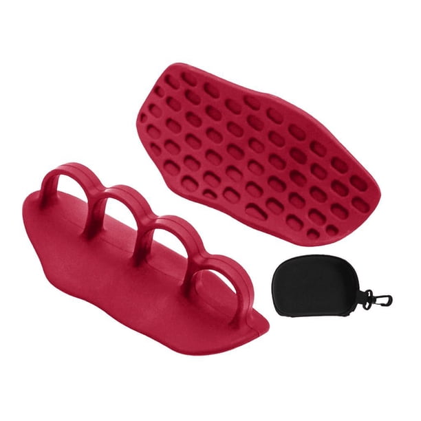 Empuñaduras de peso, entrenador de fuerza de agarre de dedos, protección de mano flexible y portátil para con bolsa