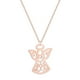 thumbnail image 1 of Granjero Gordo Collar con colgante hecho a mano adecuado para hombres y mujeres, collar con colgante de ángel personalizado (rosa), 1 of 4