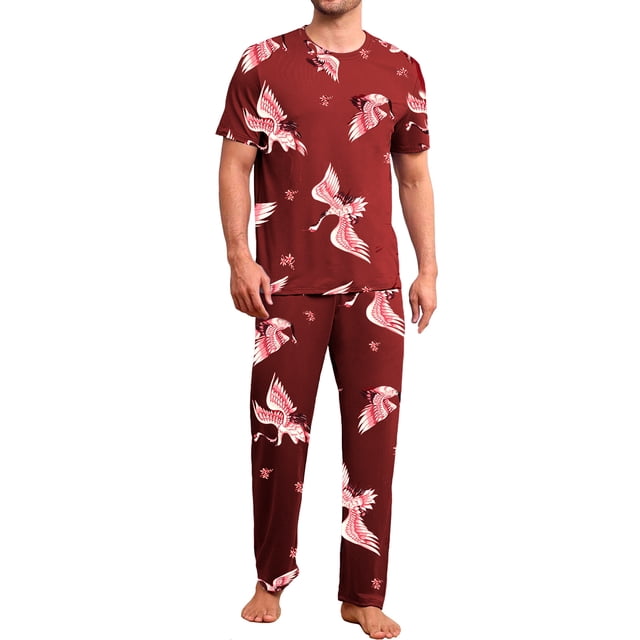 Conjunto De Pijama Shendy Vendy 2 Piezas Para Hombre Elegante Camisa Pantalon