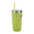 thumbnail image 4 of The Grinch Character Wreath Green 20 Oz Stainless Steel Spiked Tumbler, 4 of 7
