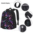 thumbnail image 3 of Disketp Colorful Guitar Mochila Estampada de Gran Capacidad con Lonchera y Estuche, Set de 3 Piezas para Estudiantes, 3 of 7