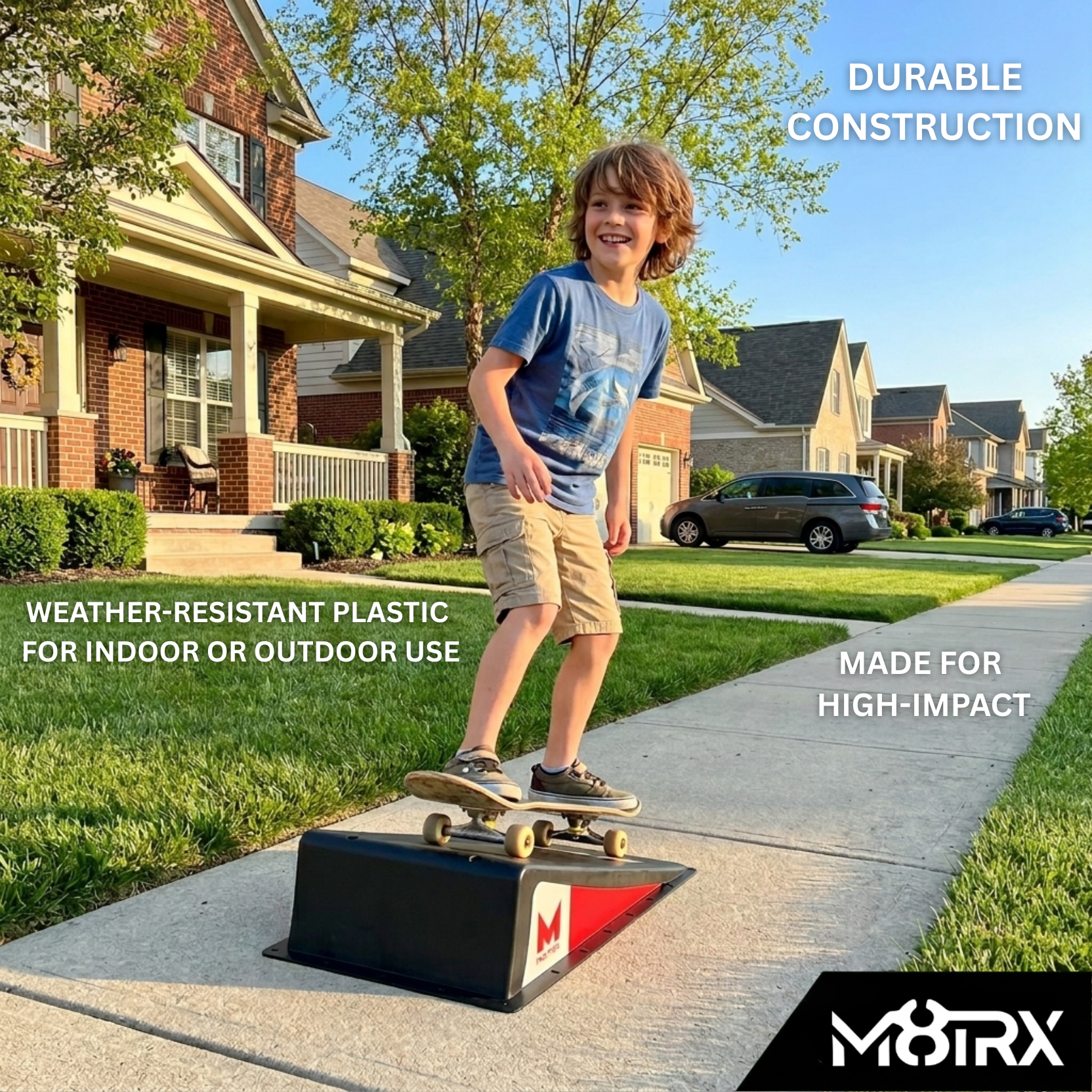 M8TRX Mini Skateboard, Bike, and Scooter Ramp for Kids Ages 5+