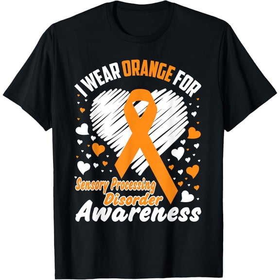 Playful Comfort Tee - I Wear Orange For Sensory Processing Disorder Shirt T-Shirt