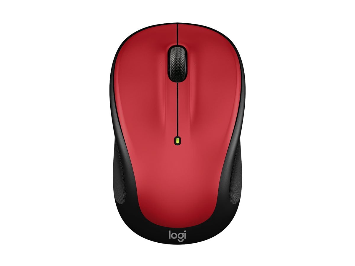 Logitech M325s Wireless Mouse, 2.4 GHz with USB Receiver, 1000 DPI Optical Tracking, Red