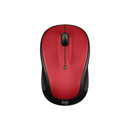 Logitech - M325s Wireless Optical Compact Ambidextrous Mouse - Wireless - Red
