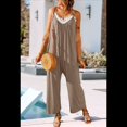 thumbnail image 6 of Womens Casual Jumpsuits Light Brown L, 6 of 7
