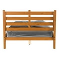 thumbnail image 4 of Camaflexi Mid Century Slat Bed Solid Wood Bed Frame with Headboard, Full, Castanho, 4 of 10