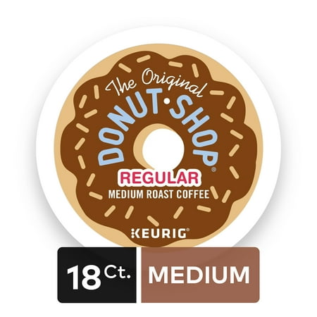 The Original Donut Shop Regular Keurig Single-Serve K-Cup Pods, Medium Roast Coffee, 18 Count The Original Donut Shop Regular Keurig Single-Serve K-Cup Pods, Medium Roast Coffee, 18 Count