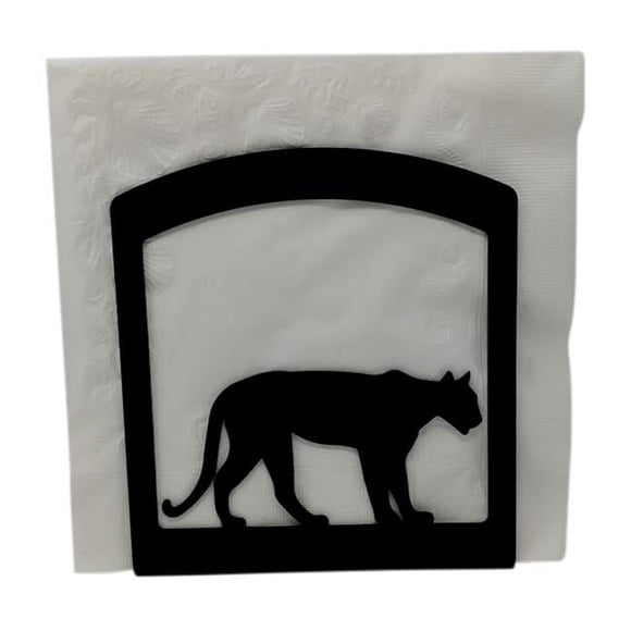 Village Wrought Iron NH-341 Mountain Lion Napkin Holder