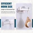 thumbnail image 4 of Gancho doble para toalla, soporte para toalla de baño individual de acero inoxidable SUS304, gancho doble para baño, soporte para barra de toalla montado en la pared, níquel cepillado Excelente Rendimiento, 4 of 5