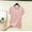 Pink, variant on ClodeEU Women's Crew Neck Short Sleeve T Shirt with Side Slit,Casual Solid Color Summer Blouse Beige,Women's Plus L