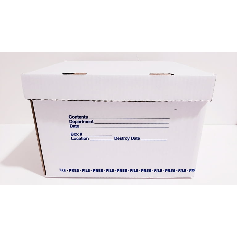 The Box Store by FlatRate Moving 6 Small File/Legal Document Boxes 12x15x10