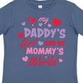 thumbnail image 4 of Inktastic Valentine's Day I'm My Daddy's Girl and My Mommy's World Girls Toddler T-Shirt, 4 of 5