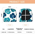 thumbnail image 3 of Blue Pioneer Flower Seat Covers for Dining Room Chairs Set Of 4,Stretch Printed Washable Chair Seat Cover with Elastic Ties and Button,Removable Waterproof Couch Cushion Covers, 3 of 6