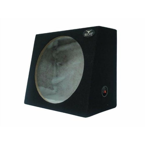 Absolute USA SAG10 Heavy Duty Sealed Back-Angle Single 10-Inch Subwoofer Enclosure Box