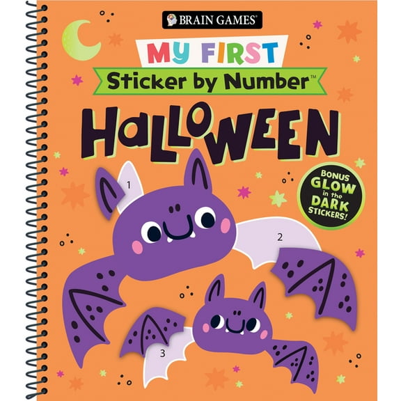 Brain Games - My First Sticker by Number Brain Games - My First Sticker by Number: Halloween, (Spiral-Bound)