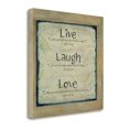 thumbnail image 2 of "Live Laugh Love" By Karen Tribbet, Fine Art Giclee Print on Gallery Wrap Canvas, Ready to Hang, 2 of 2