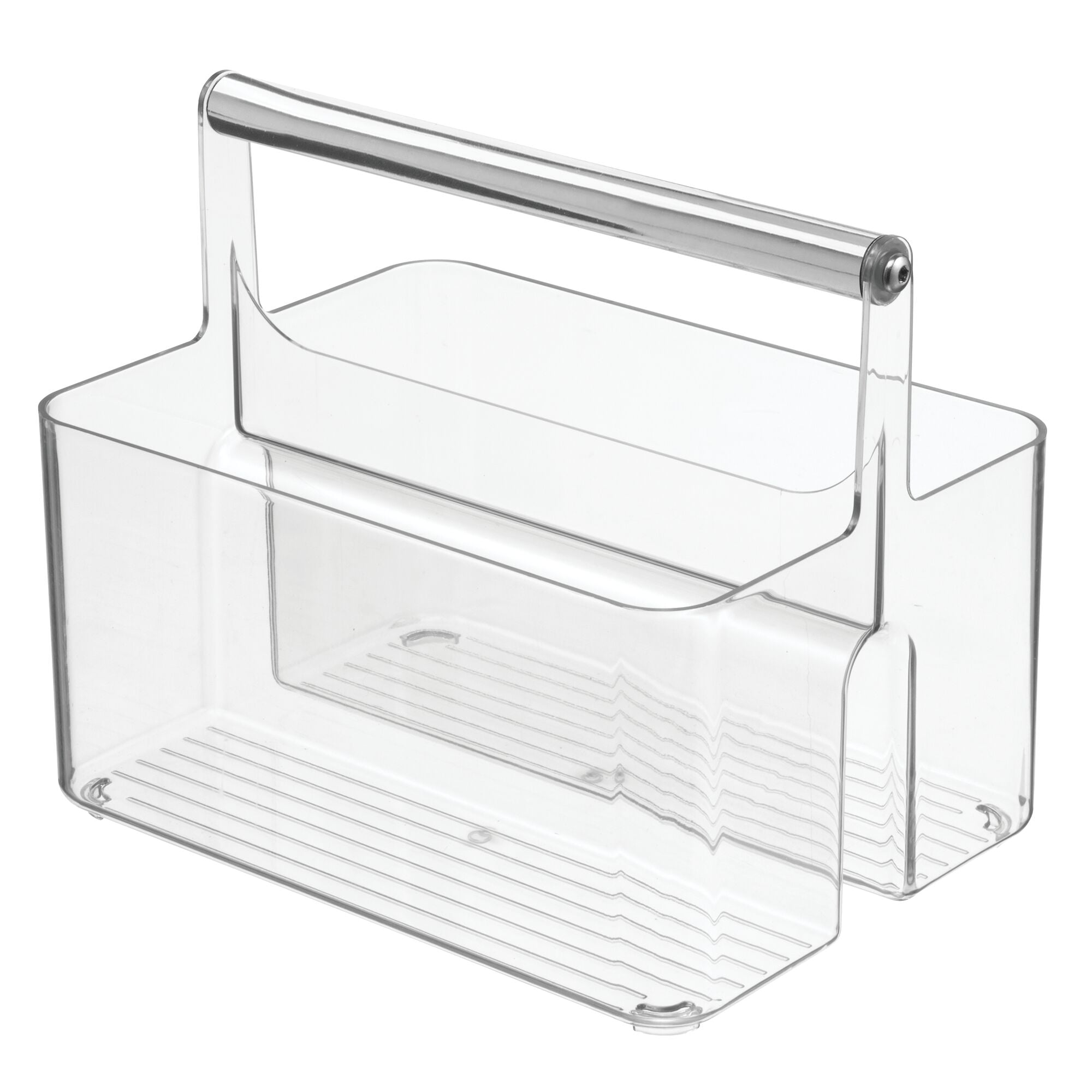 mDesign Under Sink Storage – Plastic and Metal Bathroom Caddy – Portable  Cosmetics Storage Organiser – Charcoal Grey/Matte Satin – BigaMart