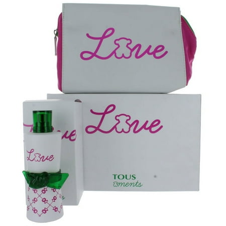 Ments Love by Tous for Women SET: EDT 3.0 oz.+ Tous Love Flash Vanity Case New in Box