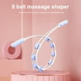 thumbnail image 5 of Happydeer Meridian Dredging Muscle Relaxation Body Massage Roller 8 Balls Ergonomic Handle Roller Type Back Strap Massager Health Beauty, 5 of 13