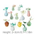 thumbnail image 2 of Mini Ceramic Vase for Refrigerator Decoration Funny 3D Desktop Ornament Cute Kitchen Accessories and Unique Locker 5PCS, 2 of 3