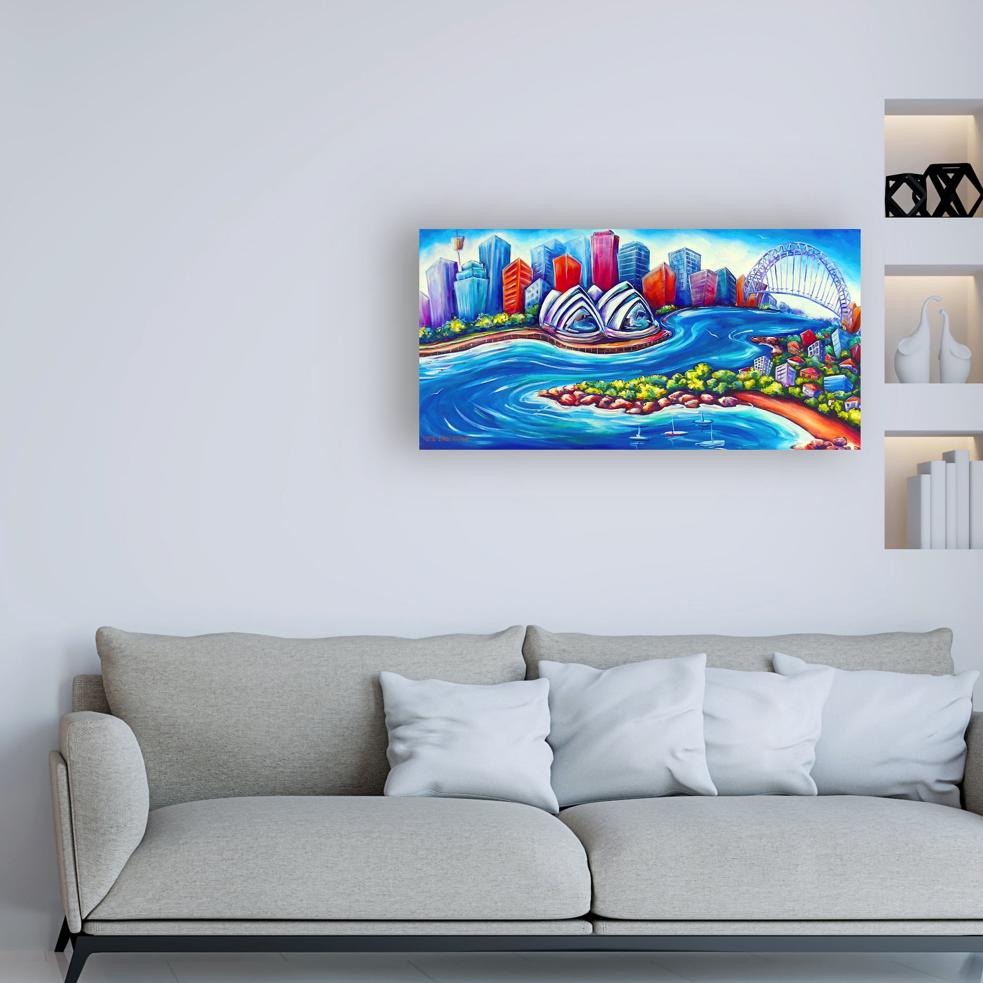 Trademark Fine Art 'Tourist Sydney Harbpan' Canvas Art by Deborah Broughton
