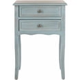 thumbnail image 2 of SAFAVIEH Lori Country Nautical End Table w/ 2 Storage Drawers, Barn Blue, 2 of 4