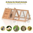 Chicken Coop for 2 Chickens Small Rabbit Hutch Quail Coop Wooden Bunny