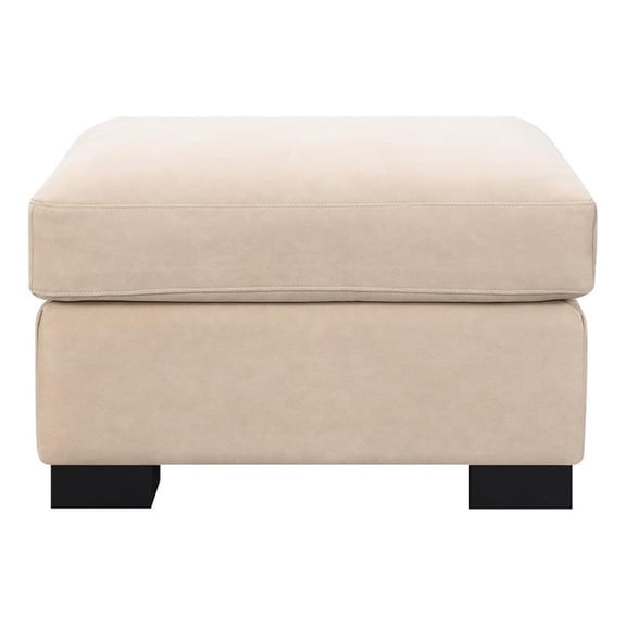 Intercon Dexter Ottoman in Taupe