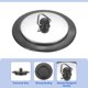 thumbnail image 3 of Tapón de desagüe para bañera de 1.69", tapón de fregadero de goma universal, plateado, 3 of 6