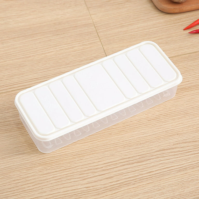 happyline Food Preservation Tray, Stackable BPA Free Plastic Food Storage Container with Elastic Reusable Locking Lid for Refrigerator and Freezer