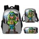 thumbnail image 1 of Mochila de anime de 3 piezas, mochila escolar ligera e impermeable para estudiantes, mochila de viaje, 1 of 5