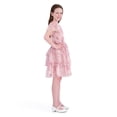 thumbnail image 3 of Kensie Girl Sleeveless Printed Soft Mesh Mauve Dress, Sizes 4-16, 3 of 6