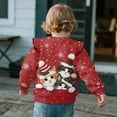 thumbnail image 4 of Garronmavis Christmas Cats Pullover Sweatshirt Warm Long Sleeve Pullover Crewneck Tops Shirts 4T Versatile Ruffle Long Sleeve Girls Top Stylish Fall Winter Clothes Fashion for Young Girls, 4 of 7