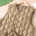 thumbnail image 4 of Zedker Heated Vest for Girls Puffer Wind Proof Sleeveless Outwear Lightweight Winter Coat with Pocket,Plus Size KhakiXXL, 4 of 9