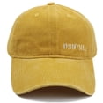 thumbnail image 4 of Mens Hats Unisex Baseball Distressed Embroidered Letter Summer Soft Top Adjustable Outdoor Ball Caps Yellow One Size, 4 of 4