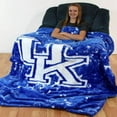 thumbnail image 3 of College Covers Kentucky Wildcats Huge Raschel Throw Blanket, Bedspread, 86" x 63", 3 of 7