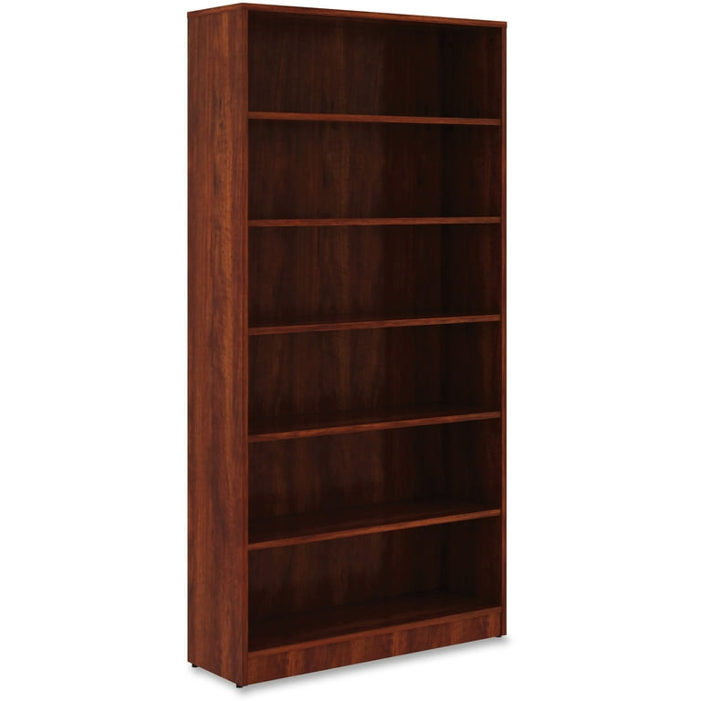 Lorell Essentials 48"H 4-Shelf Bookcase, Cherry