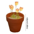 thumbnail image 3 of DIY tulipán en maceta luz de noche con pilas hecho a mano tulipanes lámpara de noche LED tulipán luz de noche maceta lámpara casa decoración regalos, 3 of 3