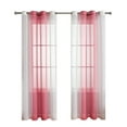 thumbnail image 4 of Nvzi Cortinas largas hasta el suelo - Cortinas largas rosas y 1 pieza de poliéster para ventana, 132*160cm Cortinas elegantes para sala de estar y dormitorio, cortinas largas de fácil instalación, 4 of 5