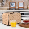 thumbnail image 5 of Toaster Covers 2 Slice, Cartoon Cute Corgi Funny Brown Waterproof Bread Machine Cover Fits for Standard 2 Slice Toasters, Home Decor Toaster Protection with Hanging Rope, 5 of 7