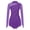 Purple, variant on Hansber Women's Figure Skating Dress Shiny Rhinestones Lyrcial Dance Dresses Modern Contemporary Dancewear White M